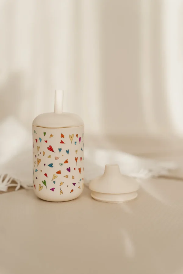 2 in 1 Drinkbeker met hartjes